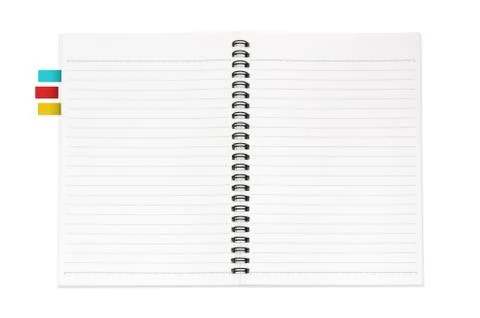 Notebook isolated Foto stock