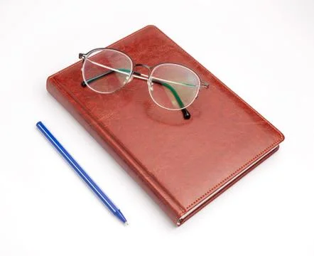 Notebook isolated on white background Stock Photos