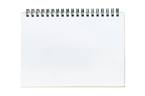 Notebook isolated on white background. Stock Photos