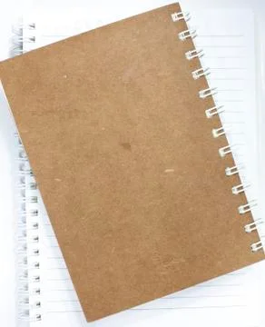Notebook isolated on white Stock Photos