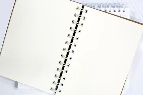 Notebook isolated on white Foto stock