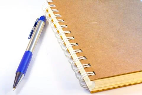 Notebook isolated on white Stock Photos