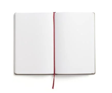Notebook isolated at white Foto stock