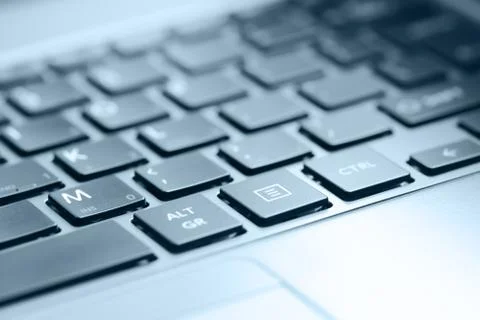 Notebook keyboard close-up or macro detail 스톡 사진