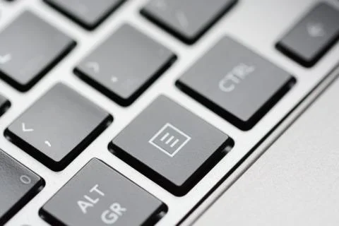 Notebook keyboard close-up or macro detail Stock-Fotos