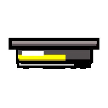 Notebook laptop battery game pixel art vector illustration Stock Illustration