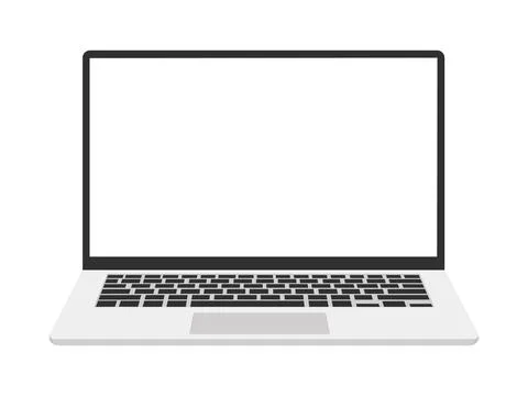 Notebook. Laptop icon for working from home Stock Illustration