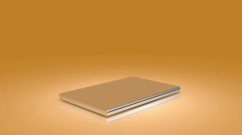 Notebook laptop rotating and open 動画素材 24239722