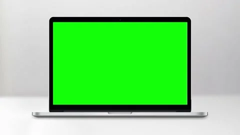Notebook Laptop Zoom Out Closeup Front Simple Stock Footage 201841870