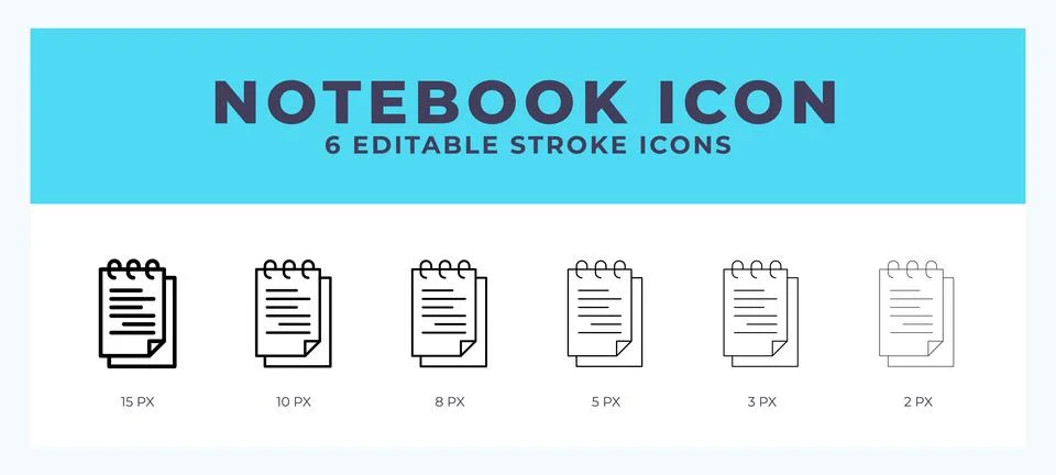 Notebook line icon. For web. And mobile app. Vector illustration. イラスト素材