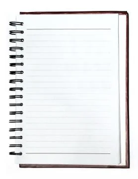 Notebook with line paper Stock Photos