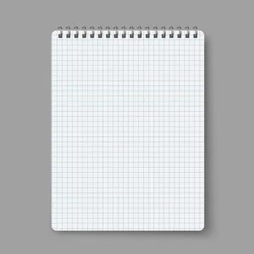 Notebook line squared dot. Diary template. Notepad empty page set. Vector blank イラスト素材