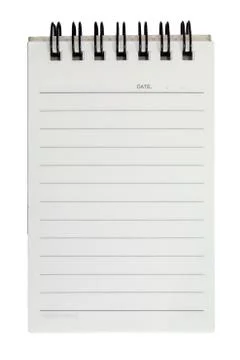 Notebook with lined Stock Photos