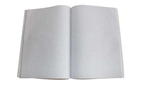Notebook with lines in white background Stock Photos