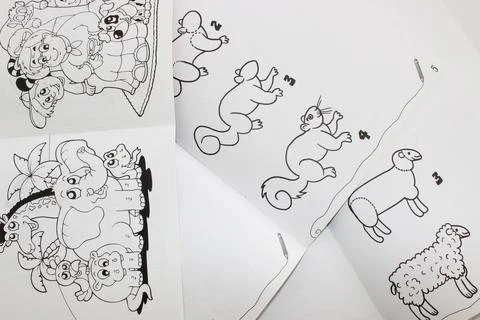 Notebook with lines in white background Fotos Stock