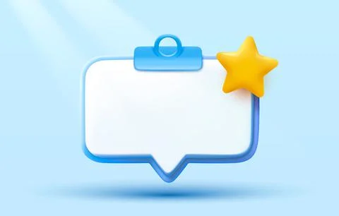 Notebook with a list of stars. Vector Stock Illustration