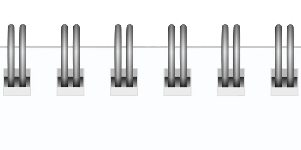 Notebook margin with paper. for your design. Stock Illustration