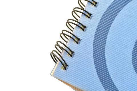 Notebook with metal binding. Stock Photos