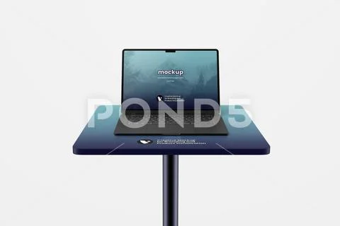 Notebook Mockup on the Desk Modello PSD