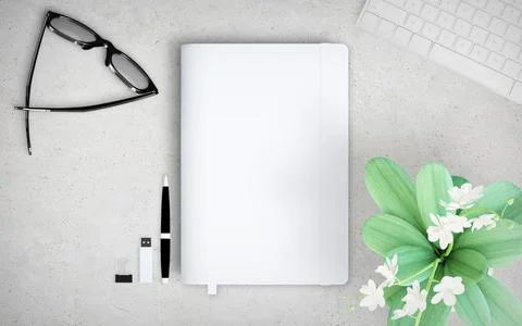 Notebook mockup Stock Illustration