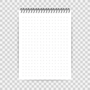 Notebook mockup, with place for your image, text or corporate identity detail Illustrazione stock