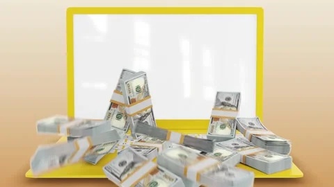 Notebook Money Logo Stock After Effects