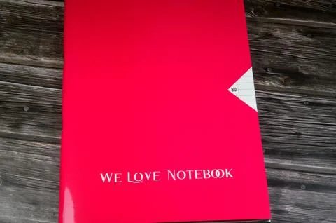 Notebook, notepad, writing pad, drawing pad, or legal pad, a book or stack .. Stock Photos