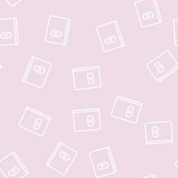 Notebook for notes line vector seamless pattern 스톡 일러스트