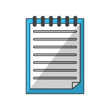 Notebook object and school tool design Stock Illustration