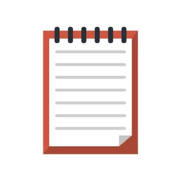 Notebook object and school tool design Stock Illustration