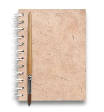 Notebook old papers Stock Photos