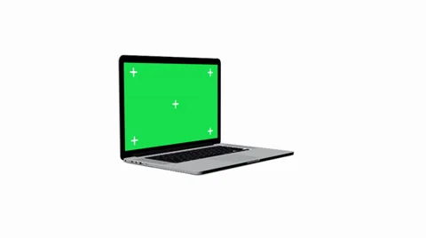 Notebook Open With Green Screen Stock Footage 29437033