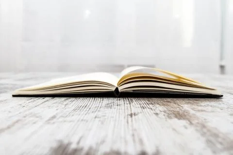 A notebook open Foto stock