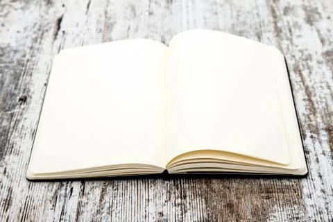 A notebook open Foto stock