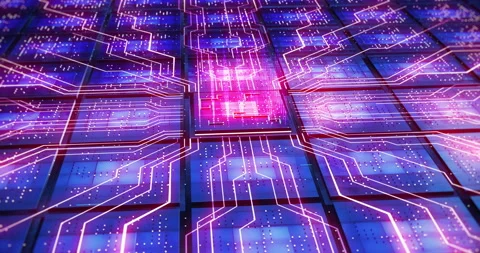 Notebook Opening With Tech World Inside Screen. Stock Footage 306654456