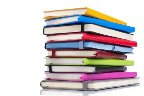 Notebook or notepad isolated at white Stock Photos