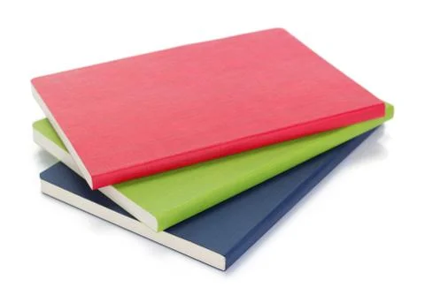 Notebook or notepad isolated at white Stock Photos