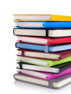 Notebook or notepad isolated at white Stock Photos