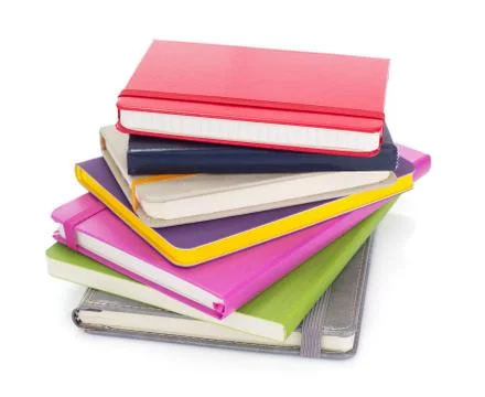 Notebook or pad isolated at white Stock Photos