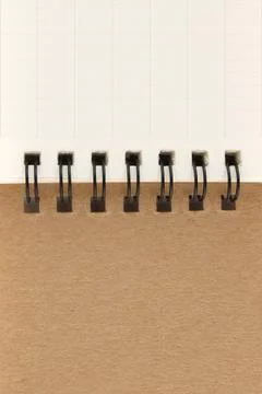 Notebook page with grid Stock Photos