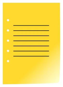 Notebook Page 스톡 일러스트