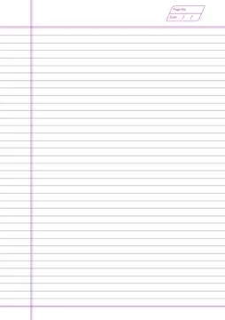 Notebook page Stock Illustration