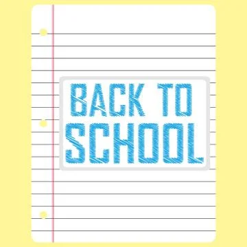 Notebook page Stock Illustration