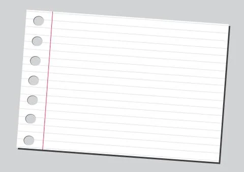 Notebook paper background Illustrazione stock