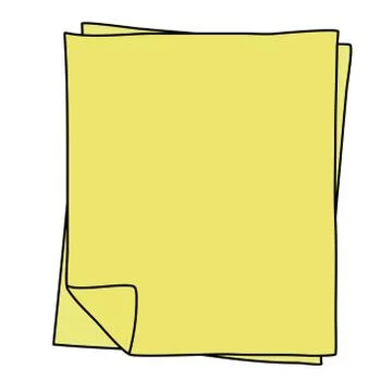 Notebook paper drawing Stock Illustration