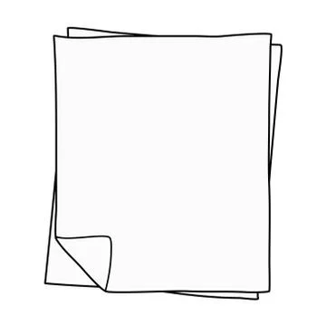 Notebook paper drawing Stock Illustration