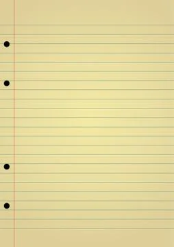 Notebook paper Stock Illustration