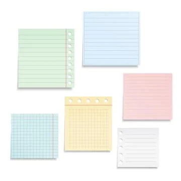 Notebook Paper Stock Illustration