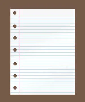 Notebook paper Stock Illustration