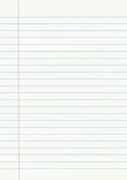 Notebook paper Illustrazione stock